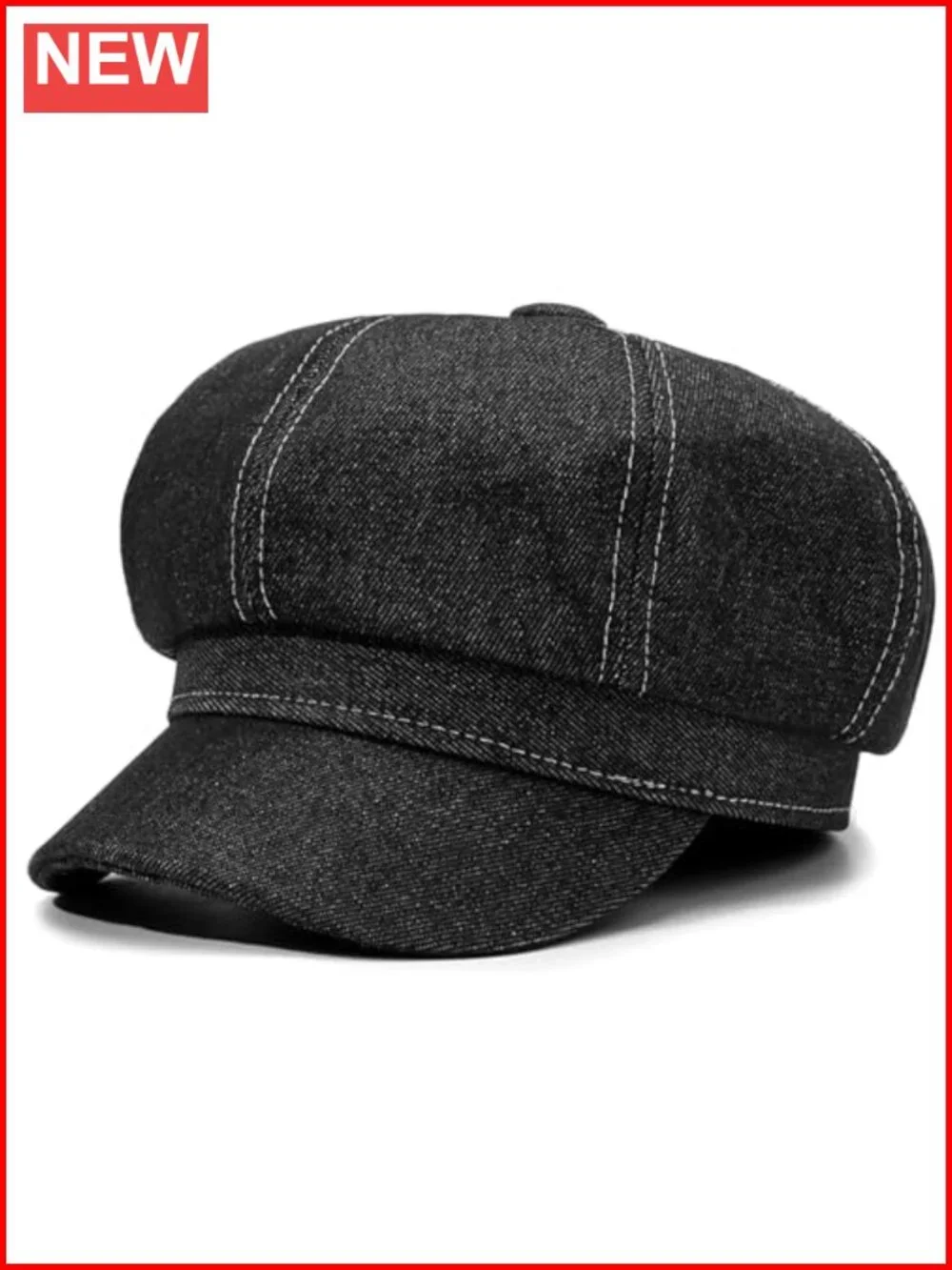 Women's Octagonal Newsboy Beret Hat French Style Gatsby Cap